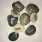 Engraved Inspirational Stones "Wish" - Meditation & Worry Rocks - StoneStonez