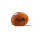 Orange stone with 'Cherish' engraved on a white background