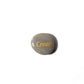 Round stone with 'Create' engraved on a white background