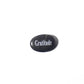 Black stone with 'Gratitude' engraved on a white background