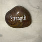 Engraved Inspirational Stones "Strength" - Meditation & Worry Rocks - StoneStonez