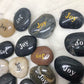 Etched Inspirational River Rock Joy